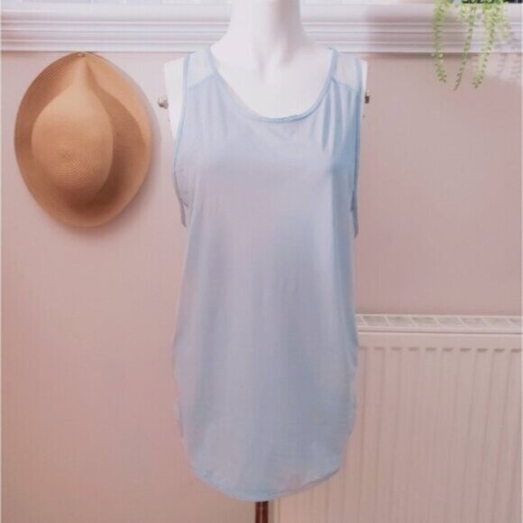 LULULEMON ATHLETICA "Stargaze" Light Grey Blue Sculp Tank ll - Picture 7 of 15